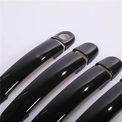 Covers Door Handle Car Styling Accessories Stickers (black 2 keyholes)