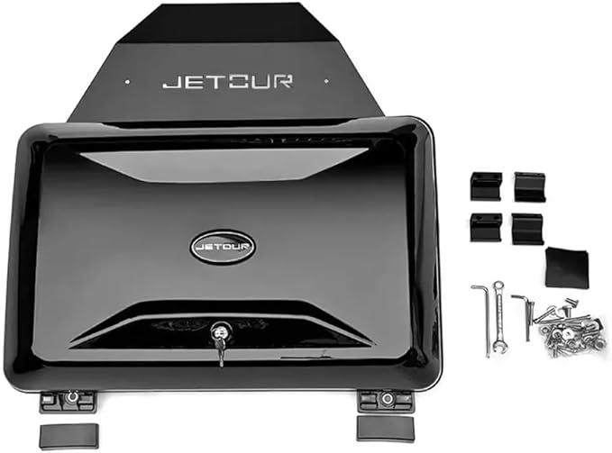 Black Exterior Side Toolbox Storage Box Carrier Fits for Chery Jetour Traveller 2023 2024