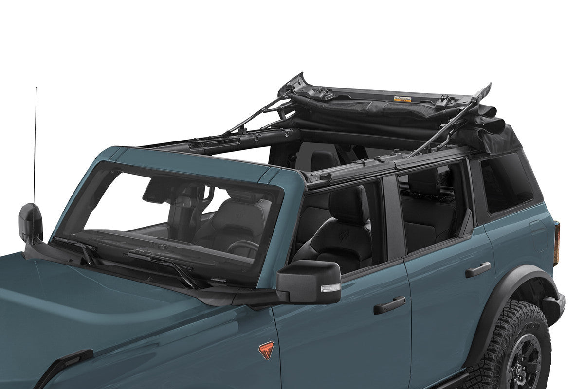 Trektop Slantback, Soft Top, Black Twill Premium For Ford Bronco 4 Doors 2021 - 2025 (Bestop)