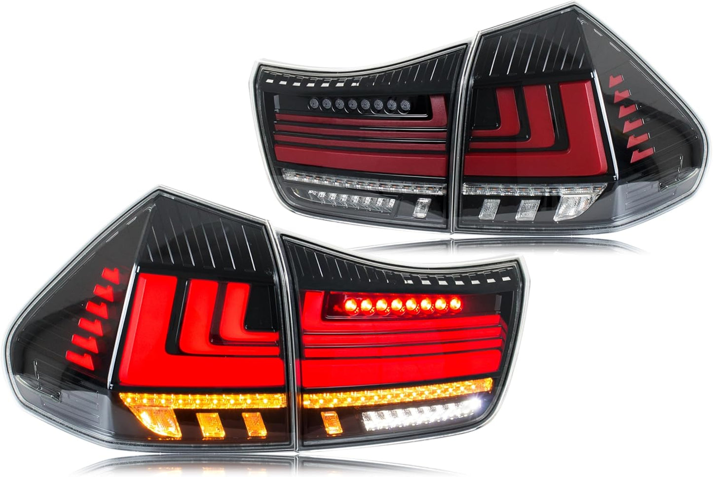 LED Tail Lights for Lexus 2003-2008 Clear Rear Lamps