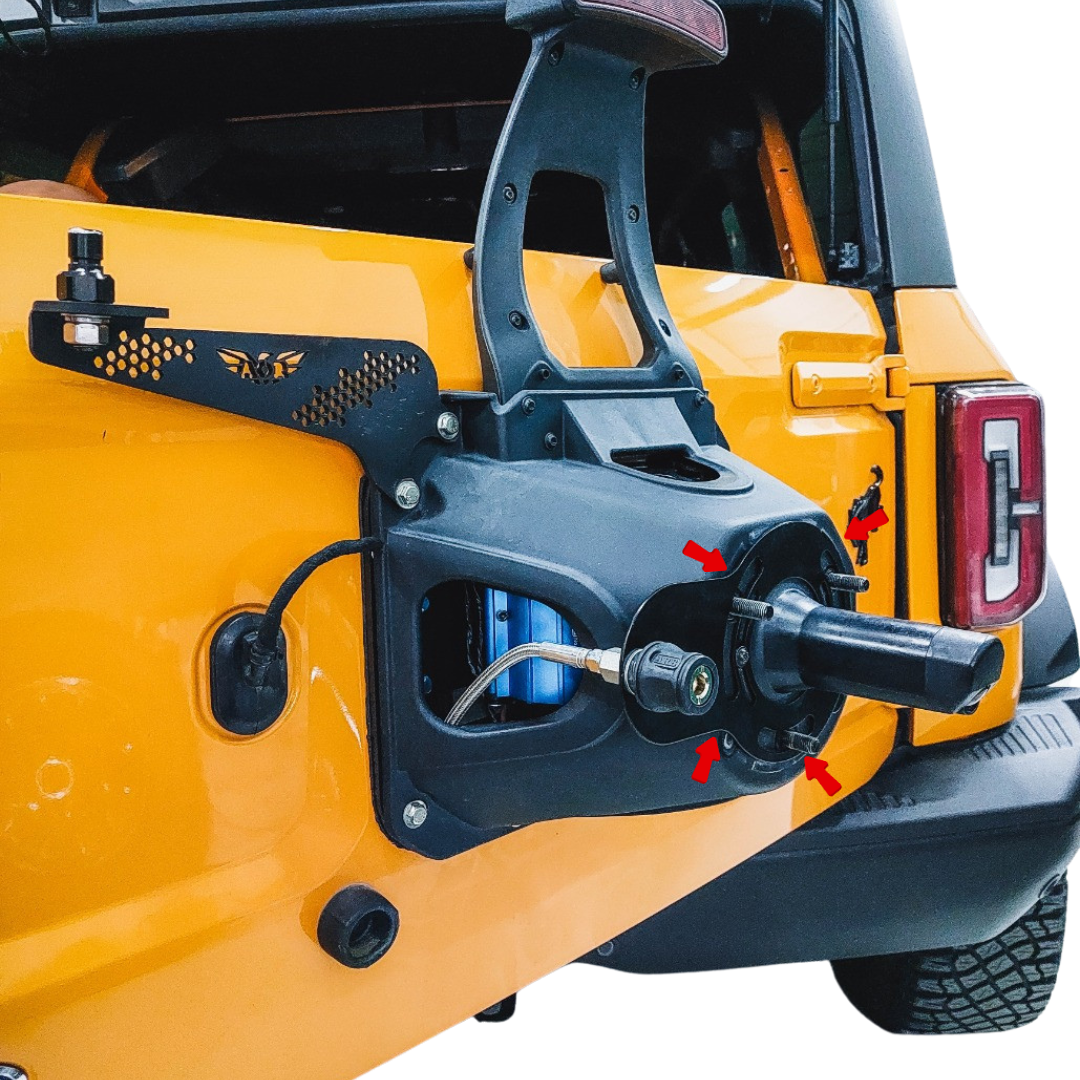 ARB Twin Air Compressor Mount - Tire Carrier For Ford Bronco Raptor 2023 - 2025 ( AOR )