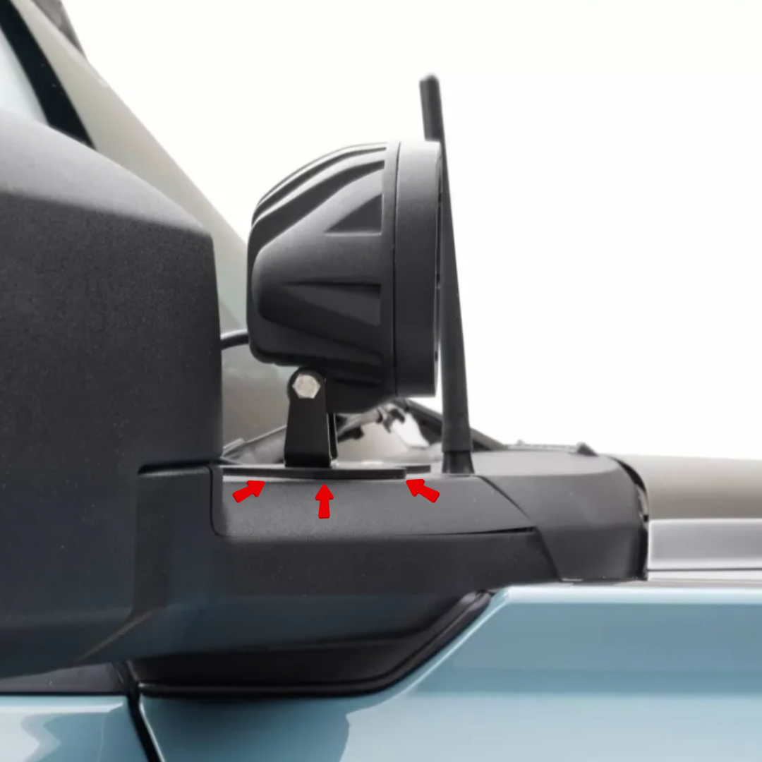 Brackets for Windshield Light Ford Bronco 2021 - 2025 (Single)