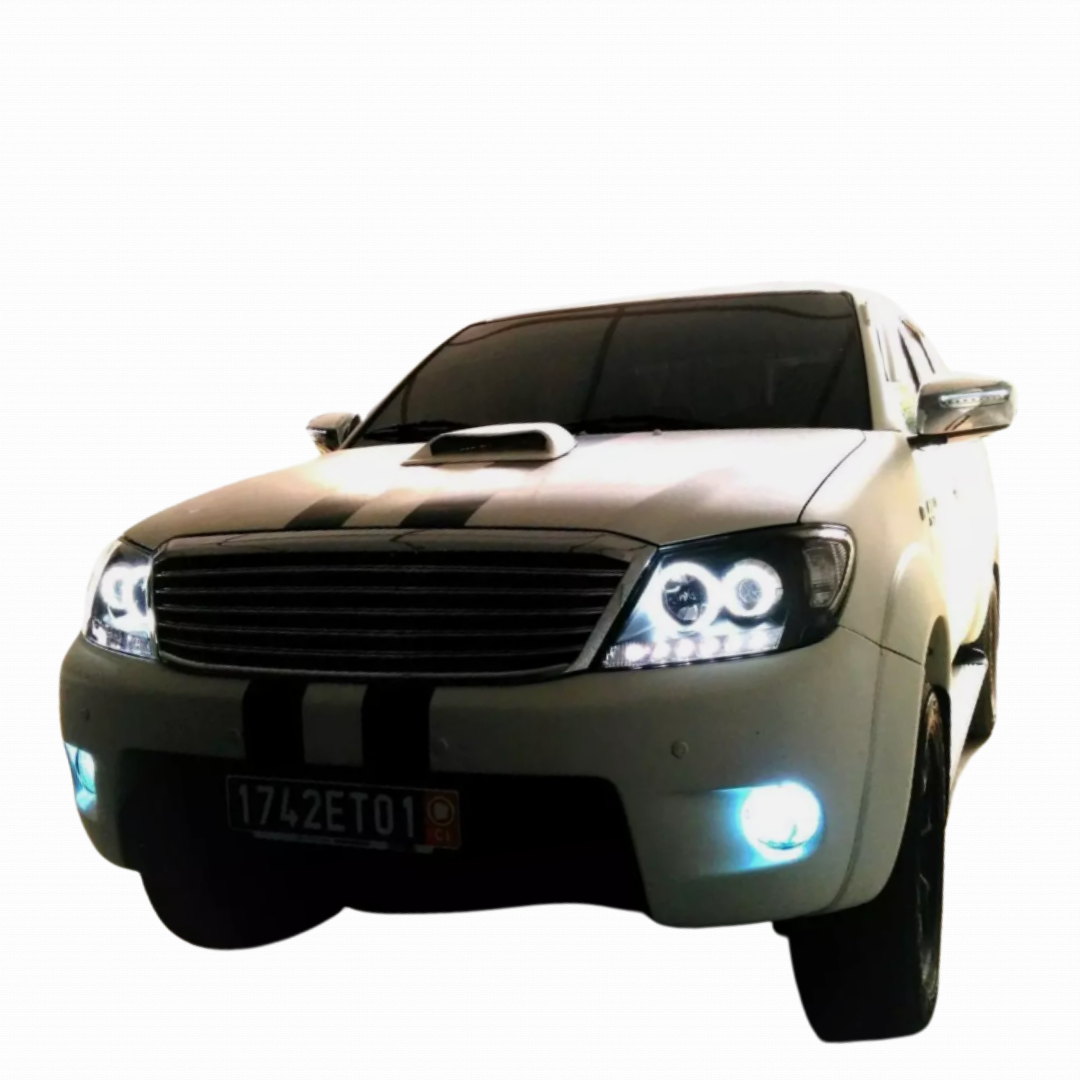 Headlights Lamp Projector LED Fit Toyota Hilux SR5 Vigo 2005-2011