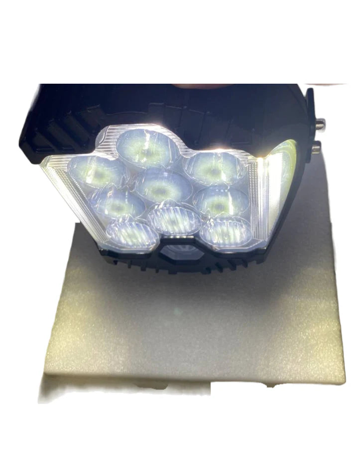 2 Pcs 7 Inch White LED Light with DRL