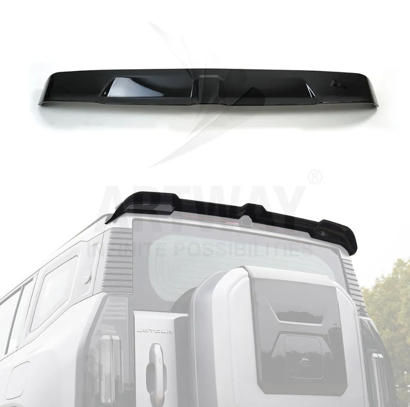 Black Rear Spoiler for Jetour Traveler T2 Car Exterior Accessories Roof Wing