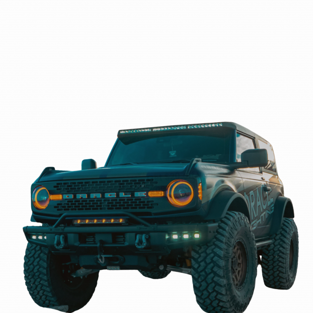 Triple LED Fog Light Kit for Steel Bumper, Yellow For Ford Bronco 2021 - 2025 (Oracle)