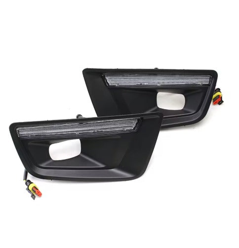 LED DRL Daytime Running Light & Fog Lamp Bezel for Toyota Hilux Revo GLX 4x4 (2020-2022)