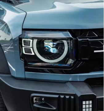 LED Headlight Assembly - Modified Defender Style | Daytime Running Light | Fit for JETOUR Traveler T2 2024