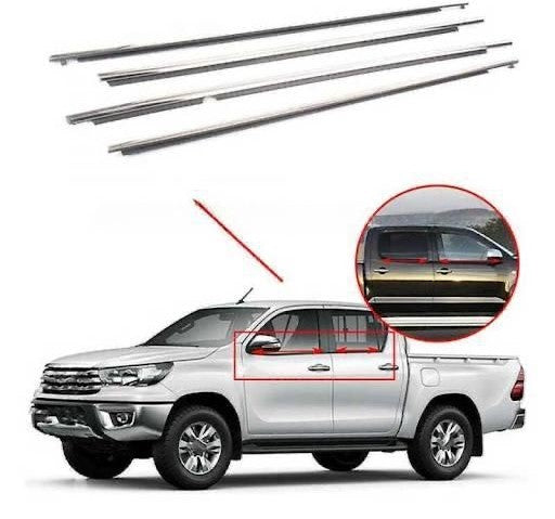 smart cab door weather strip rubber seal 2016-2023 Genuine Toyota Hilux Revo