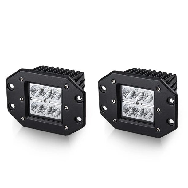 2PCS 5inch 24W Flush Mount Backup Reverse Bumper LED Light