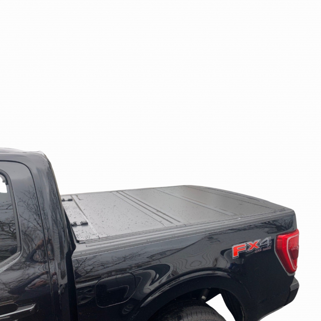 Premium Pro Low Profile Hard Fold Tonneau Cover 5.5 Feet Bed For Ford F150 2015-2024 (AOR)