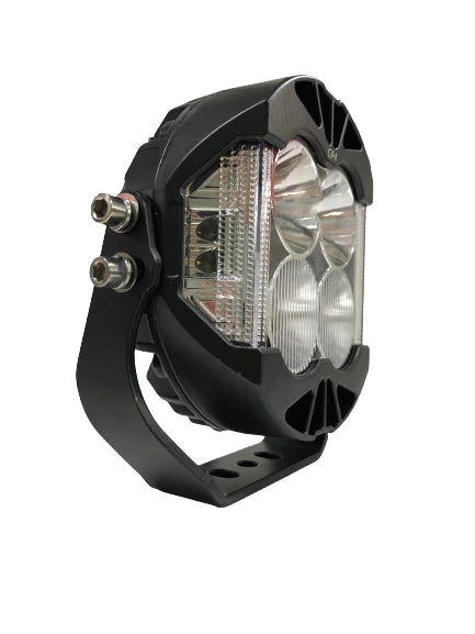2 Pcs 5 Inch White LED Light with DRL