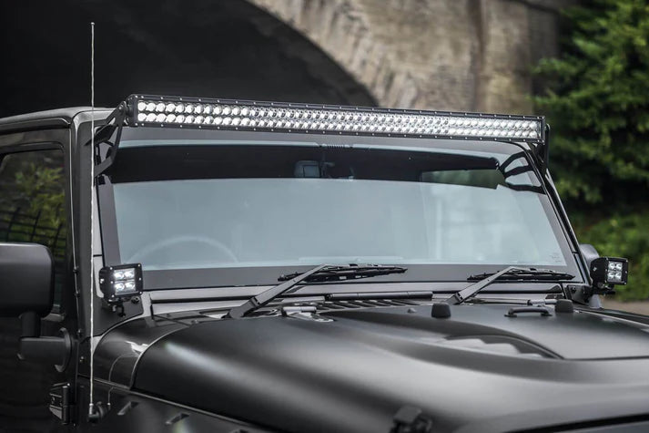 Light Bar includes 50" inch For Jeep JK & JL & Gladiator 2007 To 2024