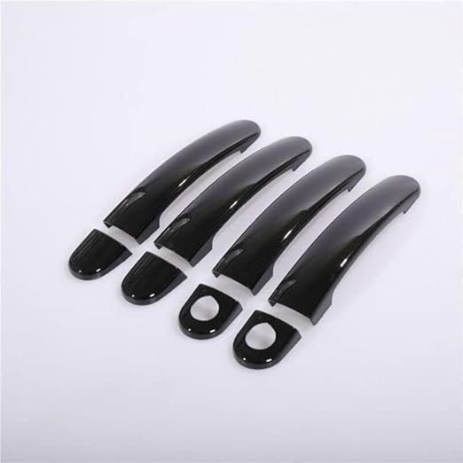 Covers Door Handle Car Styling Accessories Stickers (black 2 keyholes)