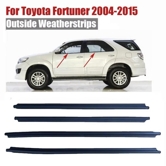 Window Outer Weatherstrip Side Door Moulding For Toyota Fortuner 2004-2015