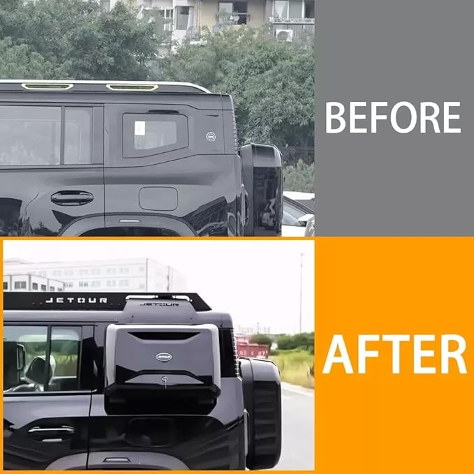 Black Exterior Side Toolbox Storage Box Carrier Fits for Chery Jetour Traveller 2023 2024