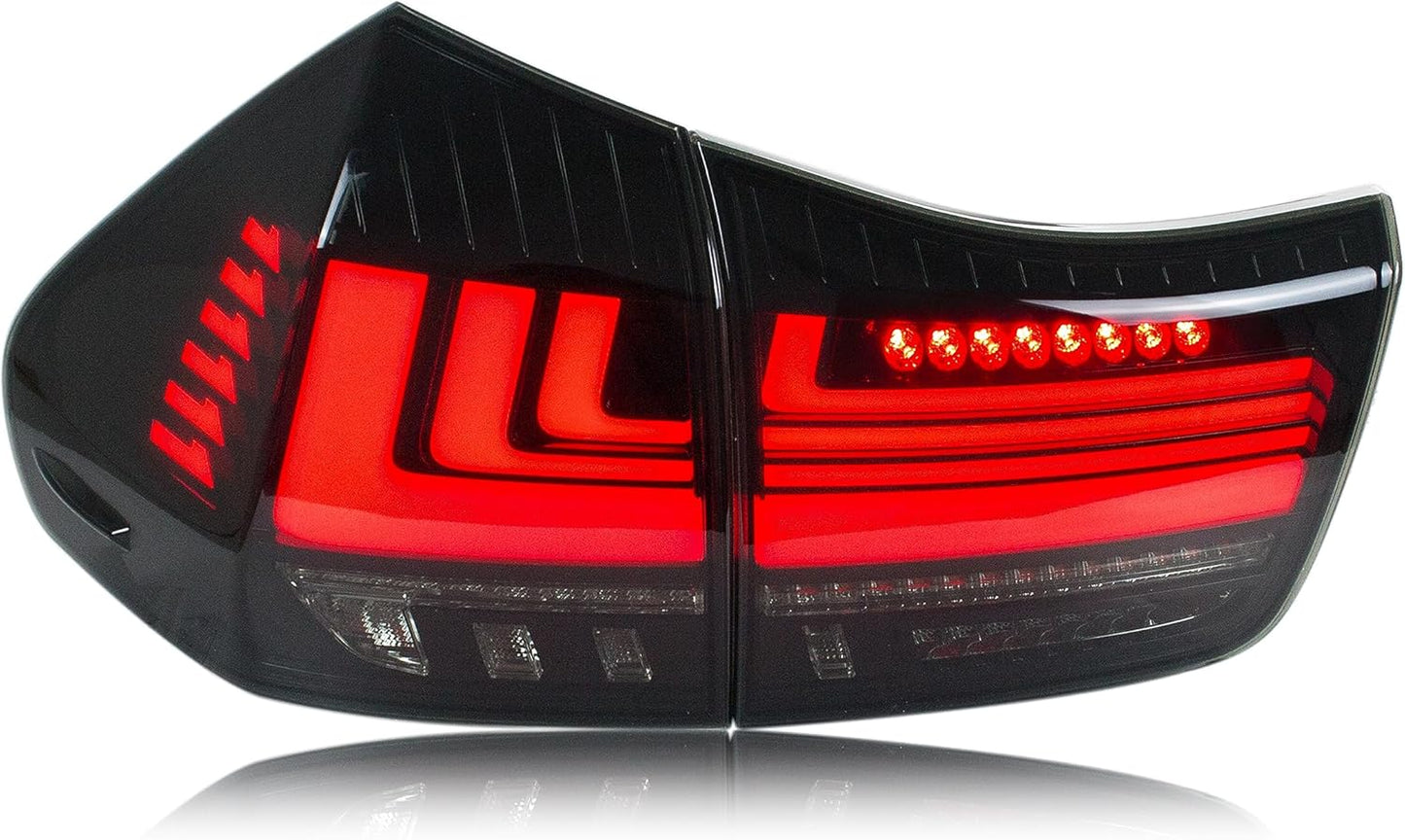 Tail Lights Assembly For Lexus 2003-2008 Red Rear Lamps With DRL Animation & Sequential Indicator ( smock)