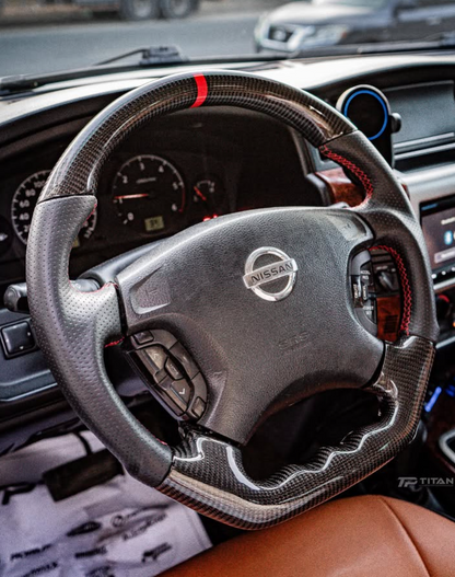 Carbon Fiber Steering Wheel for Nissan Patrol Y61 GR 