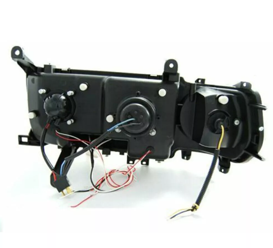  Headlight For Land Cruiser LC80/FJ80 1990-1997  Black Angel Eyes