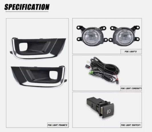 Toyota Land Cruiser 2022-2024 LED Fog Lights - High-Performance