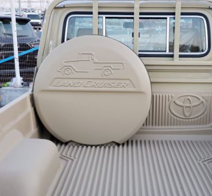 Spare Tire Cover for Toyota LC Pickup 2007-2023 (with hole camera)