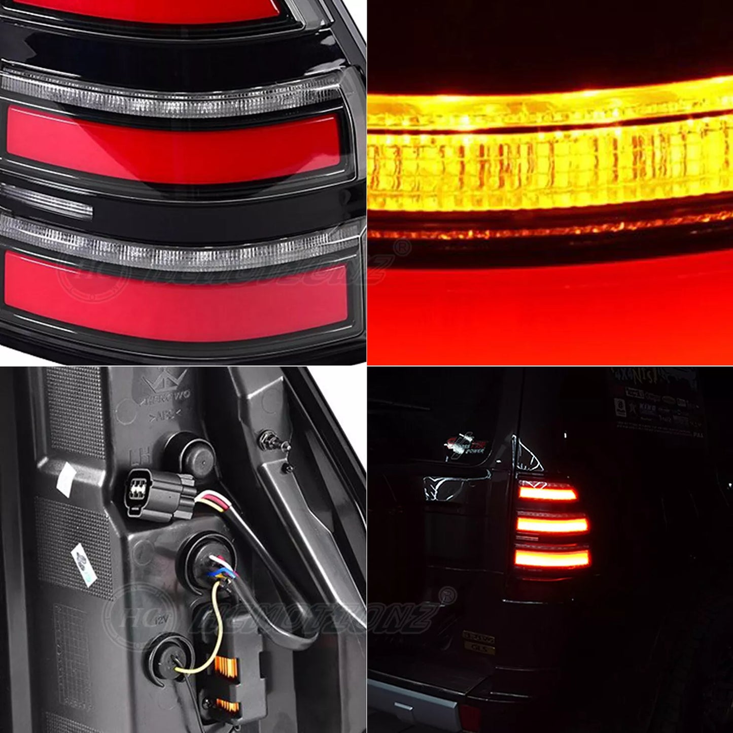2PCS  LED Tail Light Clear For Mitsubishi Pajero V93  (2007-2022 ) 