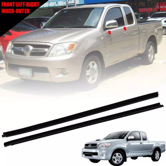 Door Belt Weather Strip Rubber Seal Front Fit Toyota Hilux  2005-2015  