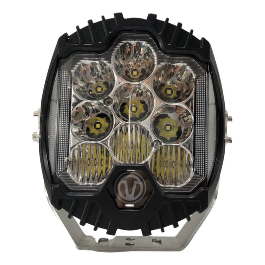 2 Pcs 7 Inch White LED Light with DRL